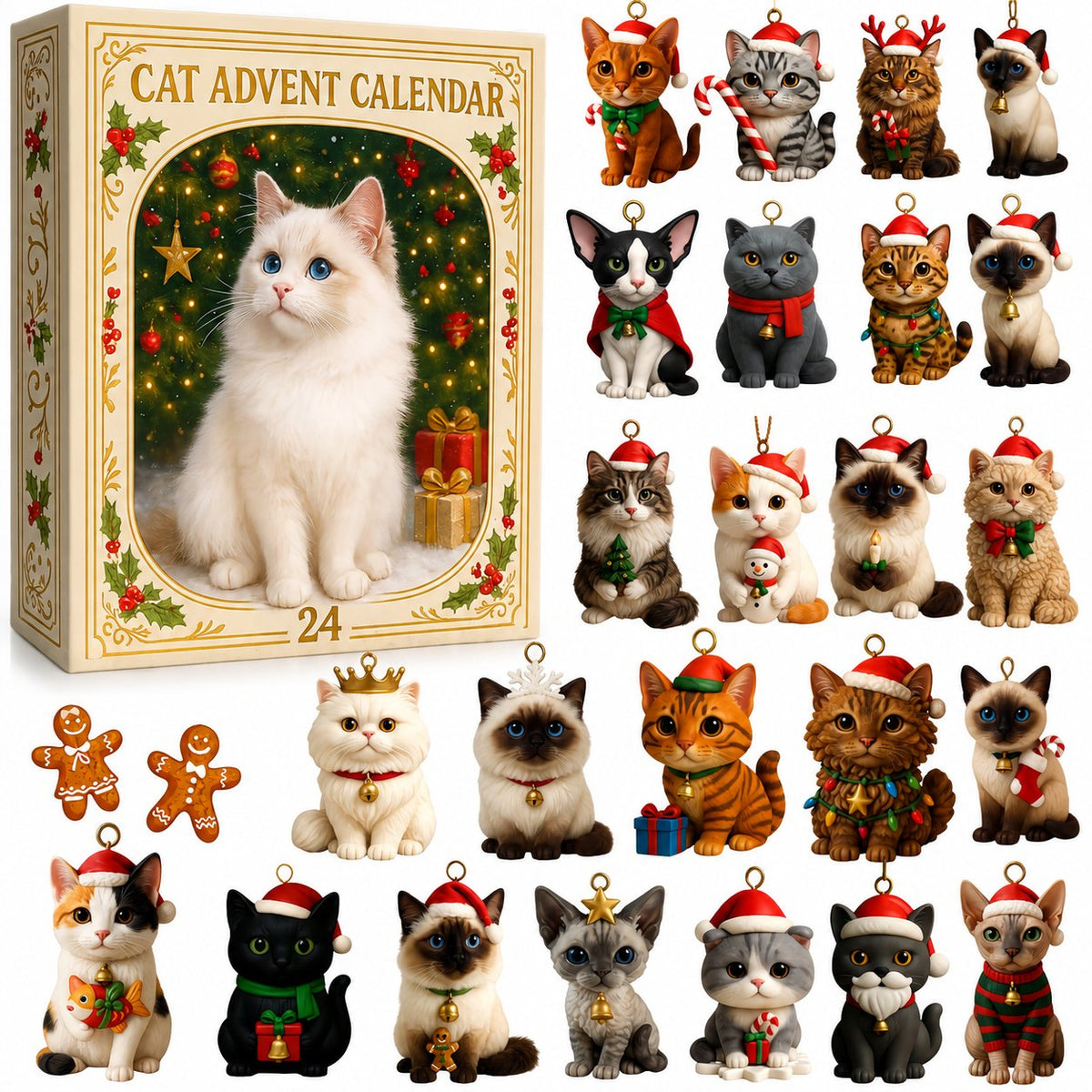 🐱 24 Days of Cats Advent Calendar: Christmas Countdown for Cat Lovers