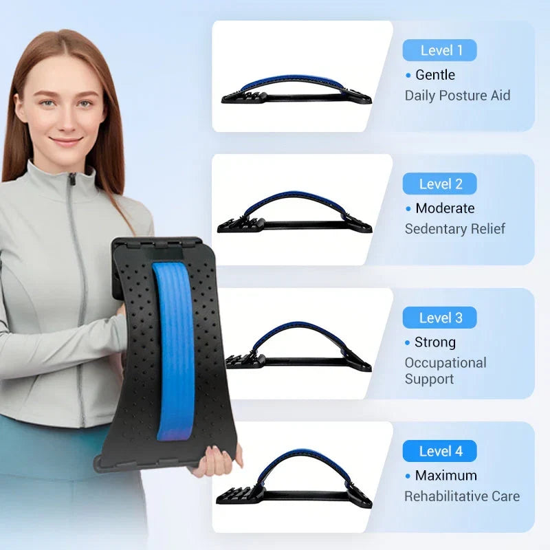 🧲 50% OFF NOW! 🔥 Magnetic Lumbar Stretcher – Acupressure Massage, Portable Design & Relieves Back Pain 🧘‍♂️✨