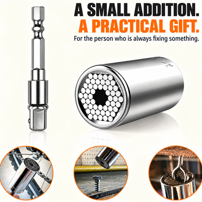 Universal Self-Adjusting Socket & Adapter – 7–19 mm