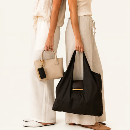 Toworkact™ Varelli Charm Transformable Bag – Stylish Vegan Leather Tote & Keychain Charm