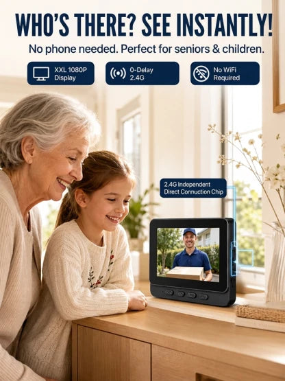 【24h Monitoring】AI Voice Changer Doorbell Camera