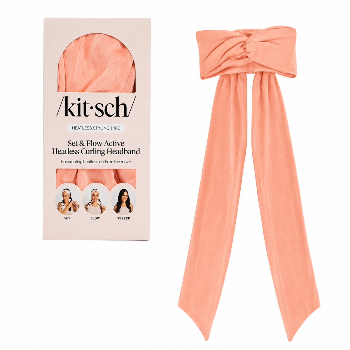 2-in-1 Active Curling Headband: Effortless Heatless Curls On the Go