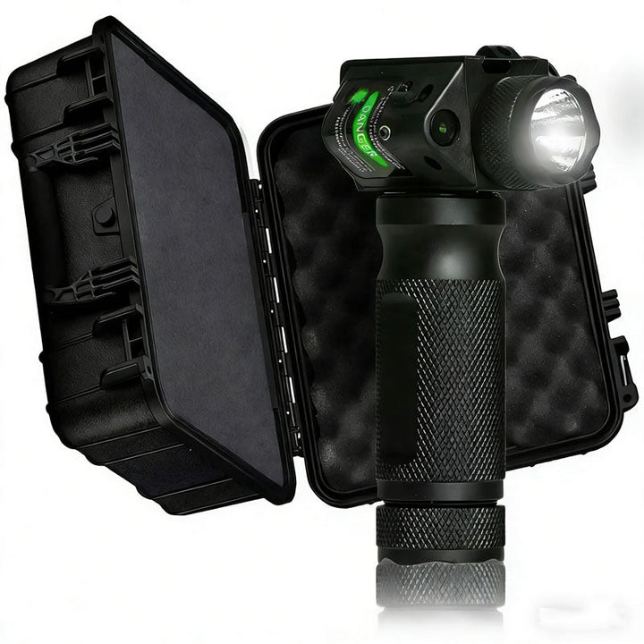 Lumigrip Vertical Flashlight Grip – LED Light with Laser