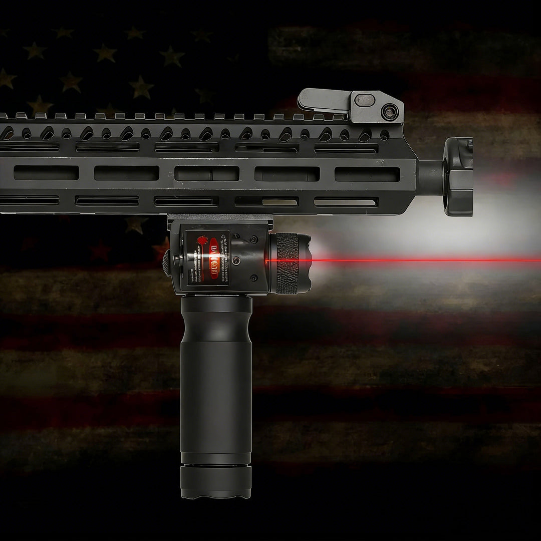 Lumigrip Vertical Flashlight Grip – LED Light with Laser