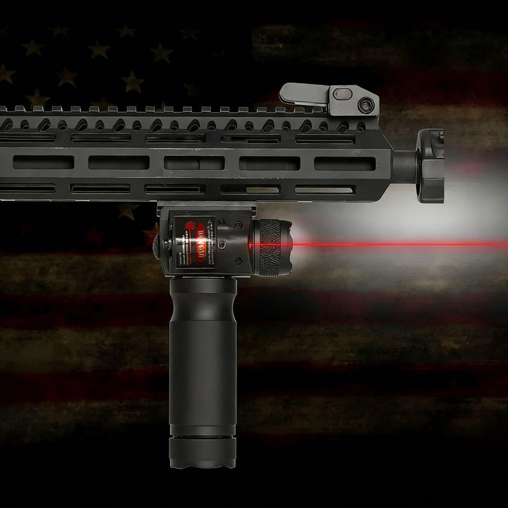 Lumigrip Vertical Flashlight Grip – LED Light with Laser