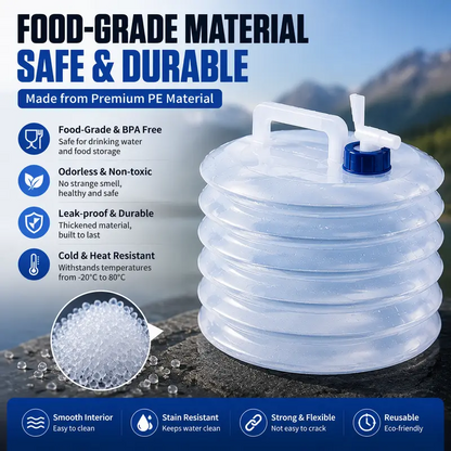 💧  Collapsible Water Container with Spigot