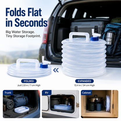 💧  Collapsible Water Container with Spigot