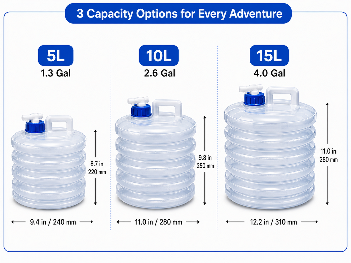 💧  Collapsible Water Container with Spigot