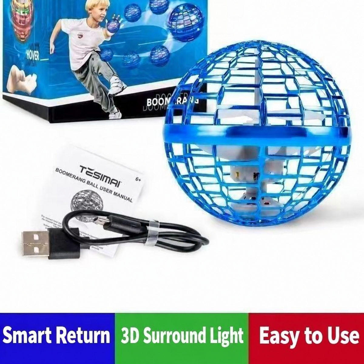 🎄 Bring Home the Magic! 🎁 Flying Orb Ball – A Gift for Family Fun!