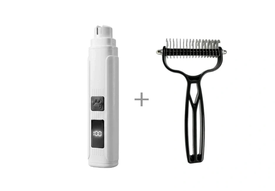 🥳2026 HOT SALE🥳 50K+ SOLD! 🐶💨50% OFF! Electric Pet Nail Grinder | Whisper Quiet, 3-Speed, LED, USB-C Rechargeable for Dogs & Cats ✨
