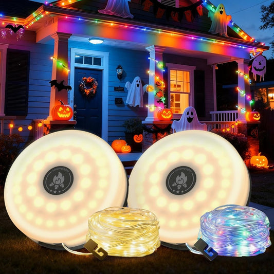 Roll-Up Camping LED String Light | Waterproof for Outdoor & Halloween