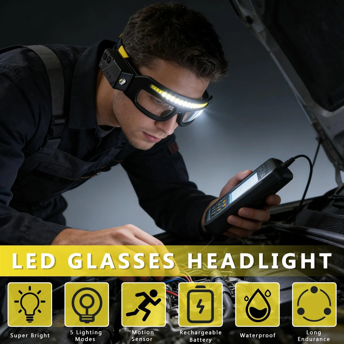 FlexxiLED Auto - LED Work Light Glasses