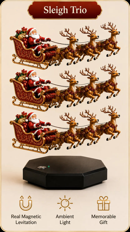 🎅 Santa’s Flying Sleigh — Magnetic Levitation Christmas Display ✨