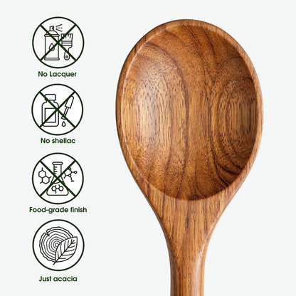 🔥 Last Day 49% OFF-Small Leaf Acacia Wood Utensil Set