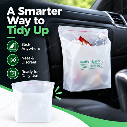 Self-Adhesive Car Cleaning Bags – Stick anywhere🚗
