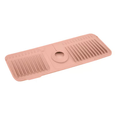 💧 Self-Draining Silicone Faucet Mat – Keep Your Countertop Clean & Dry