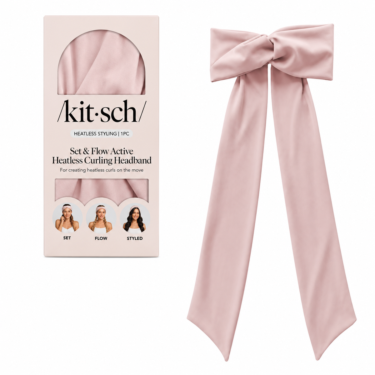 2-in-1 Active Curling Headband: Effortless Heatless Curls On the Go
