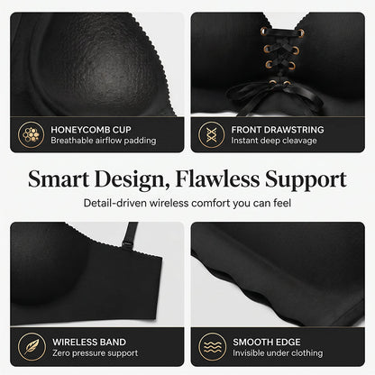 Women’s Seamless Breathable Push-Up Support Bra - 2