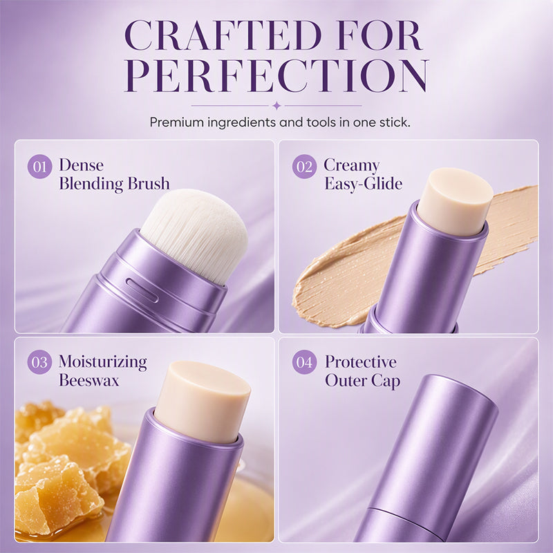 Color Changing Foundation Stick, 2-in-1 Foundation & Concealer