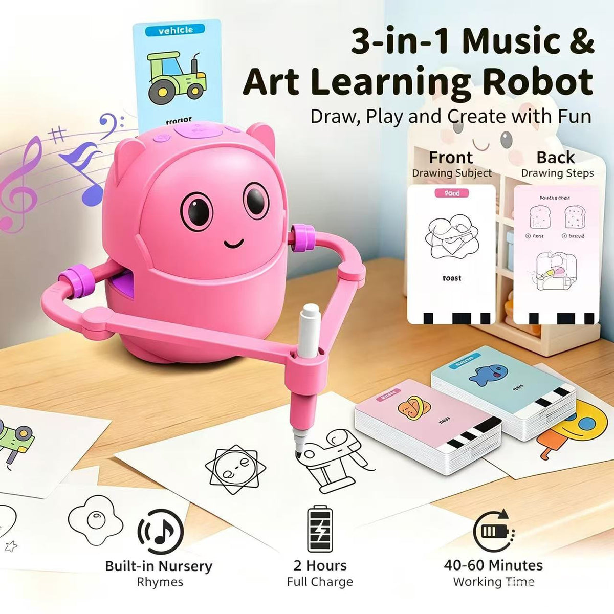 🔥 SAVE 33%! 🎁 Next-Gen Drawing Robot – A Creative Christmas Gift for Kids!