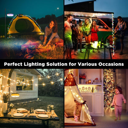 Roll-Up Camping LED String Light | Waterproof for Outdoor & Halloween