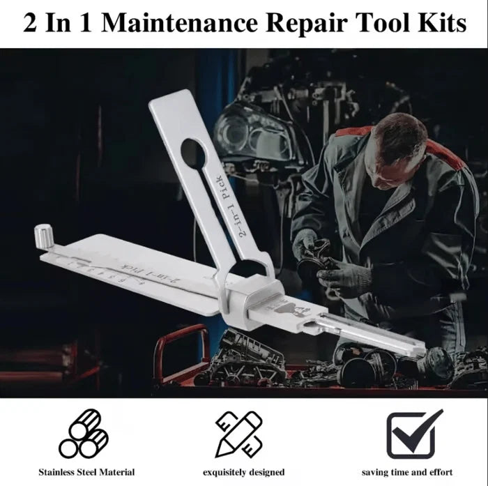 🔥HOT SALE 49% OFF⚒️Stainless Steel Master Key Locksmith Training Tool, SS001 Pro Tool, Practical Cylinder Set