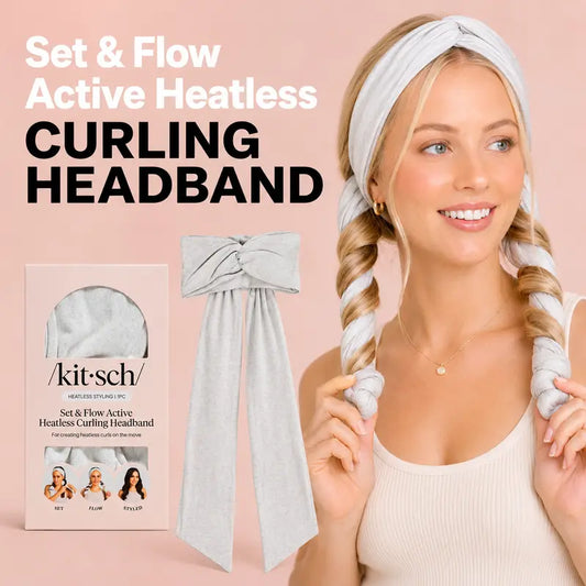2-in-1 Active Curling Headband: Effortless Heatless Curls On the Go