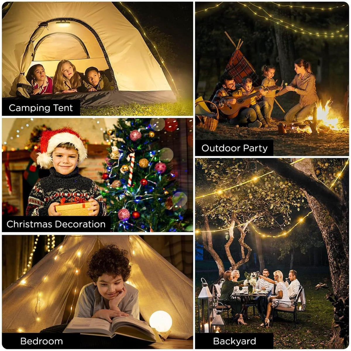 Roll-Up Camping LED String Light | Waterproof for Outdoor & Halloween