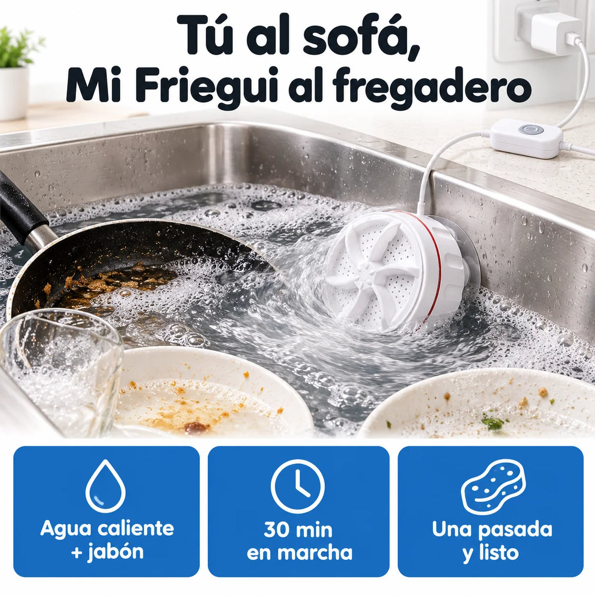 Remojo automático para fregar