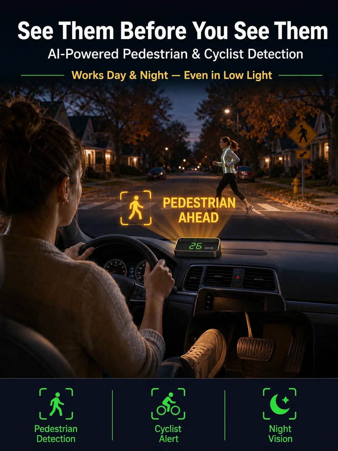 🔥Car Head-Up Display with GPS