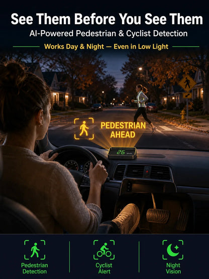 🔥Car Head-Up Display with GPS