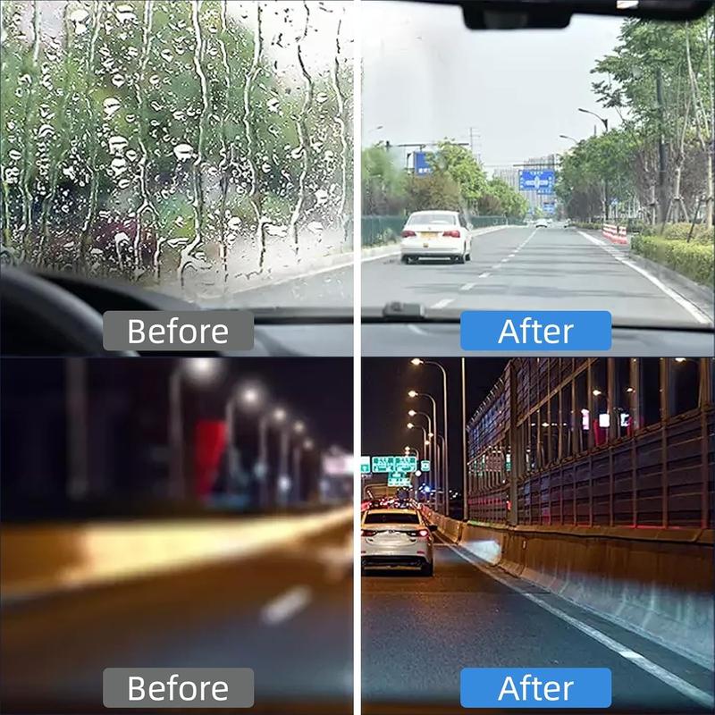 Handheld glass oil-film remover feature view