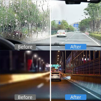 Handheld glass oil-film remover feature view