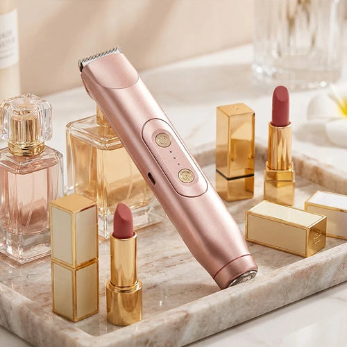 🚨 Pink GONE !! ACT FAST ⚡Bikini Trimmer for Women, Electric Shaver and Razor Rechargeable 2-in-1 Body and Facial Epilator, Underarms and Legs, IPX7 Waterproof