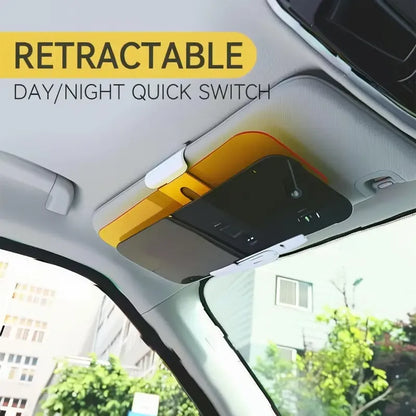 🚗 2-in-1 Anti-Glare Car Sun Visor – Block Sun Glare by Day & Headlight Glare at Night