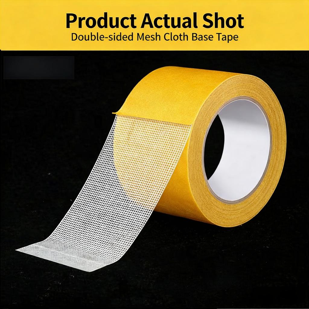 Heavy Duty Double Sided Mesh Tape - Industrial Strength Adhesive (66ft/20m * 2 inch (5cm))