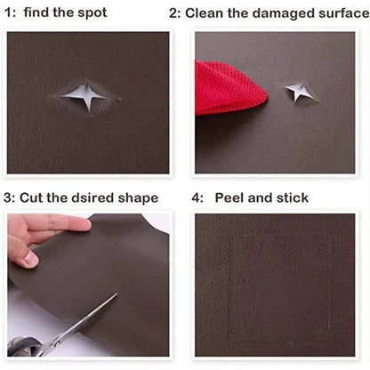 Universal Leather Repair Patch Kit