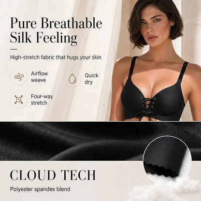 Women’s Seamless Breathable Push-Up Support Bra - 4