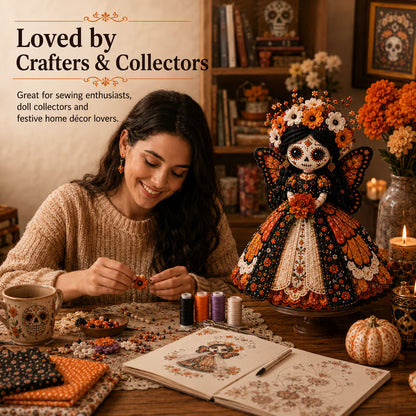 DIY Patchwork Doll Sewing Kit 🎃 Create Your Own Handmade Fabric Doll