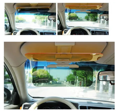 🚗 2-in-1 Anti-Glare Car Sun Visor – Block Sun Glare by Day & Headlight Glare at Night