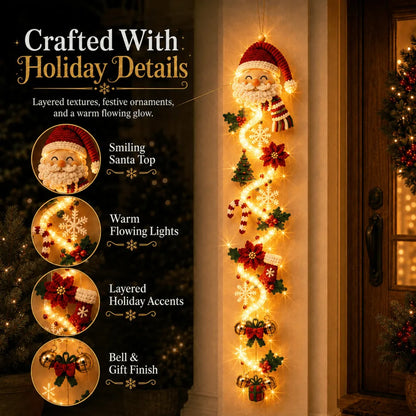🎄MerryCascade™ Glowing Christmas Door Hanger | 6 Festive Light Designs✨
