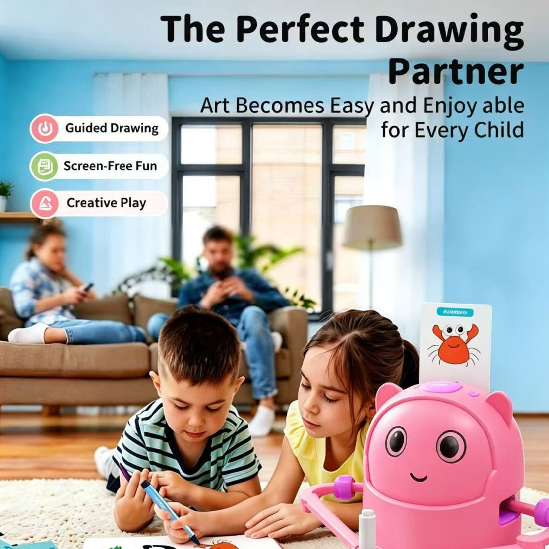 🔥 SAVE 33%! 🎁 Next-Gen Drawing Robot – A Creative Christmas Gift for Kids!