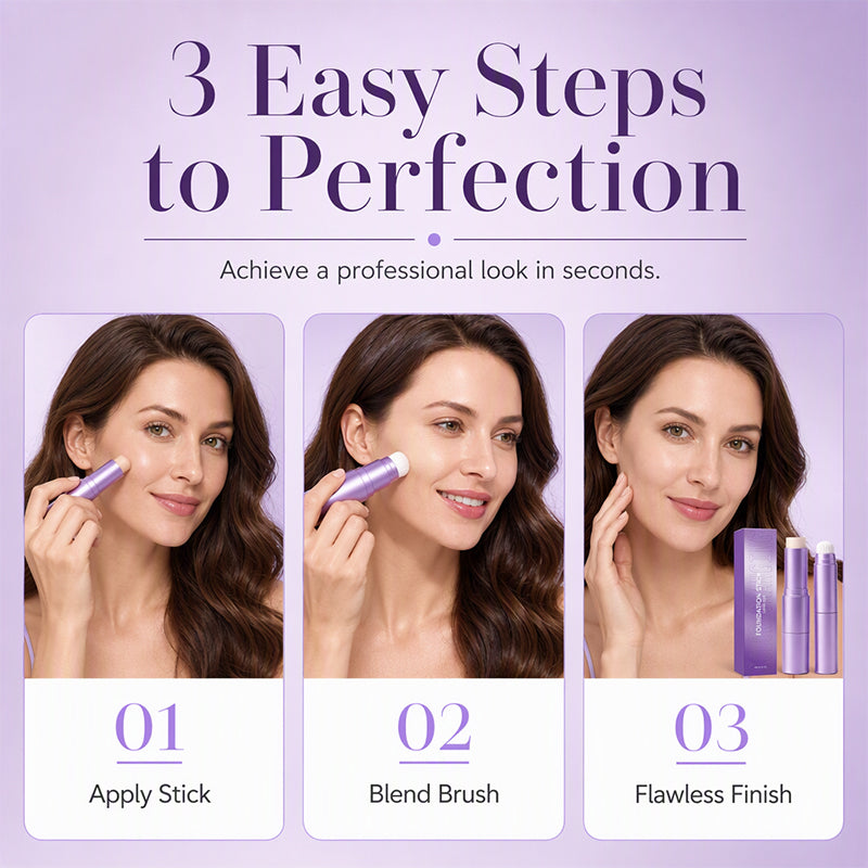 Color Changing Foundation Stick, 2-in-1 Foundation & Concealer