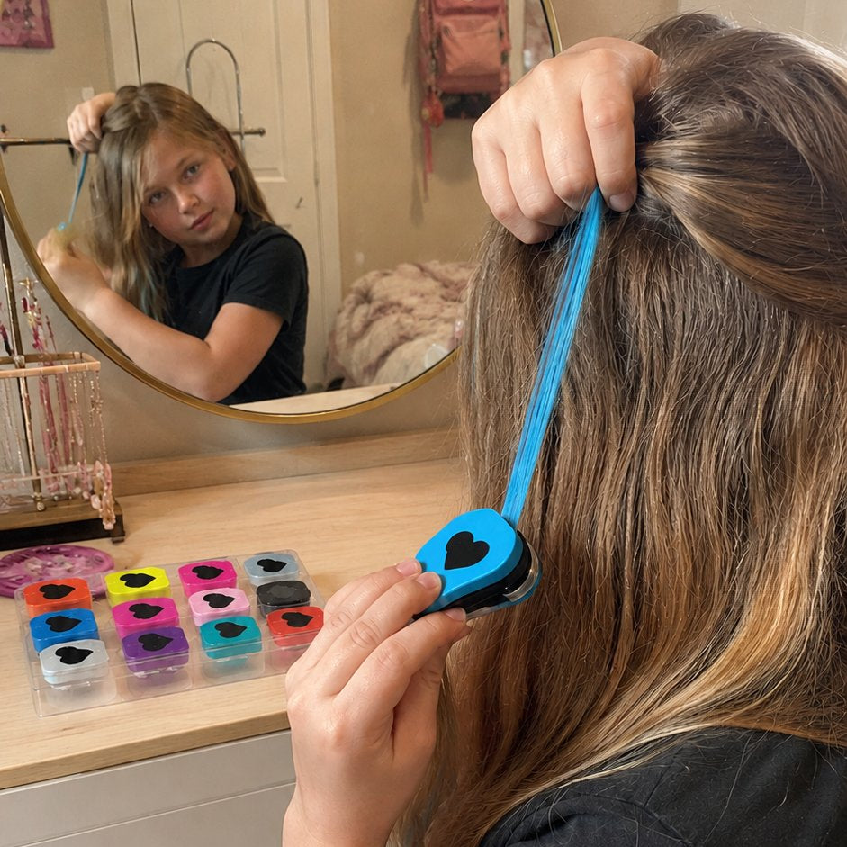 🔥 Last Day 49% OFF-🌈 12-Color Temporary Hair Chalk Applicator Set
