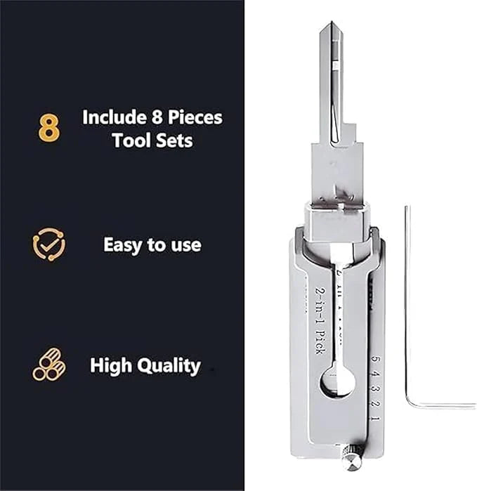 🔥HOT SALE 49% OFF⚒️Stainless Steel Master Key Locksmith Training Tool, SS001 Pro Tool, Practical Cylinder Set