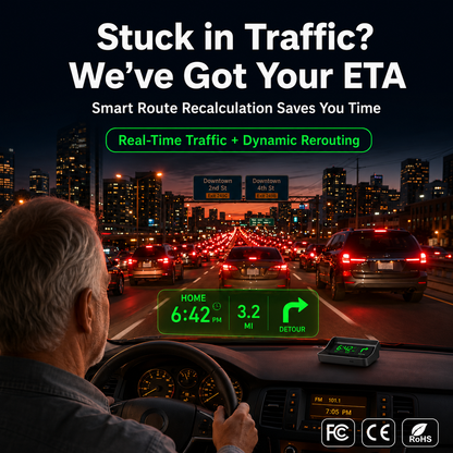 Head-up Display (HUD) in-vehicle GPS digital speedometer