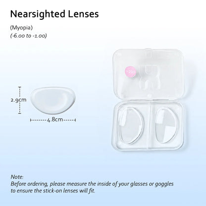 Stick On Lenses (-6.0 to +6.0)