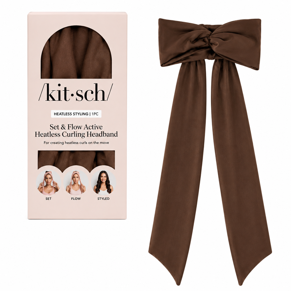 2-in-1 Active Curling Headband: Effortless Heatless Curls On the Go
