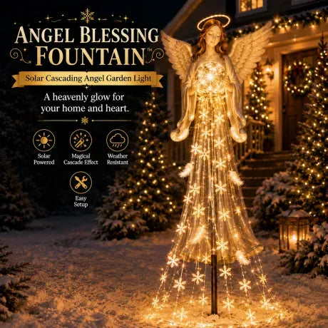 🎄Last day 49% OFF⛄Snowman Magic Fountain-Flowing Snowflake LED Christmas Garden Light❄