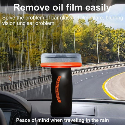 Glass oil-film remover product and cleaning presentation